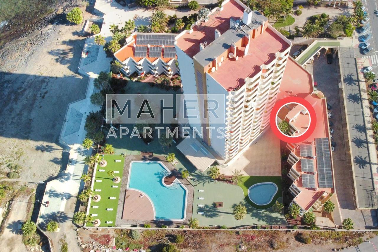 Cozy 1St Sea Line Apartment In The Quiet Area Los Cristianos  Exteriör bild
